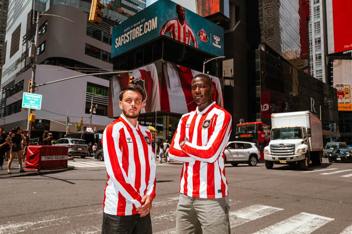 Sunderland AFC Kit Featured on Times Square Billboard — Sunderland news photo